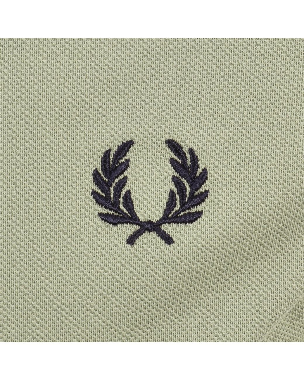 Fred Perry Green Knit Polo T Shirt for men