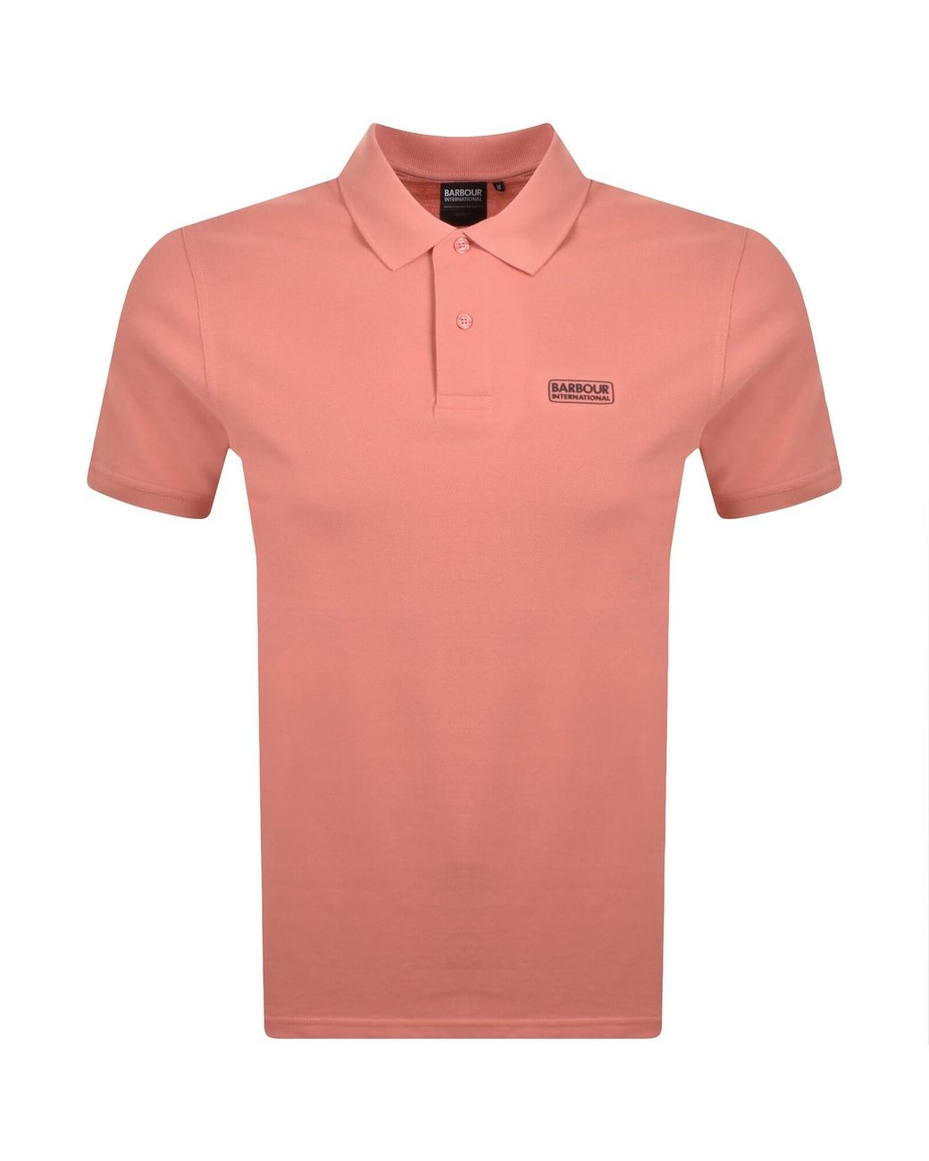Barbour Pink Essential Polo T Shirt for men
