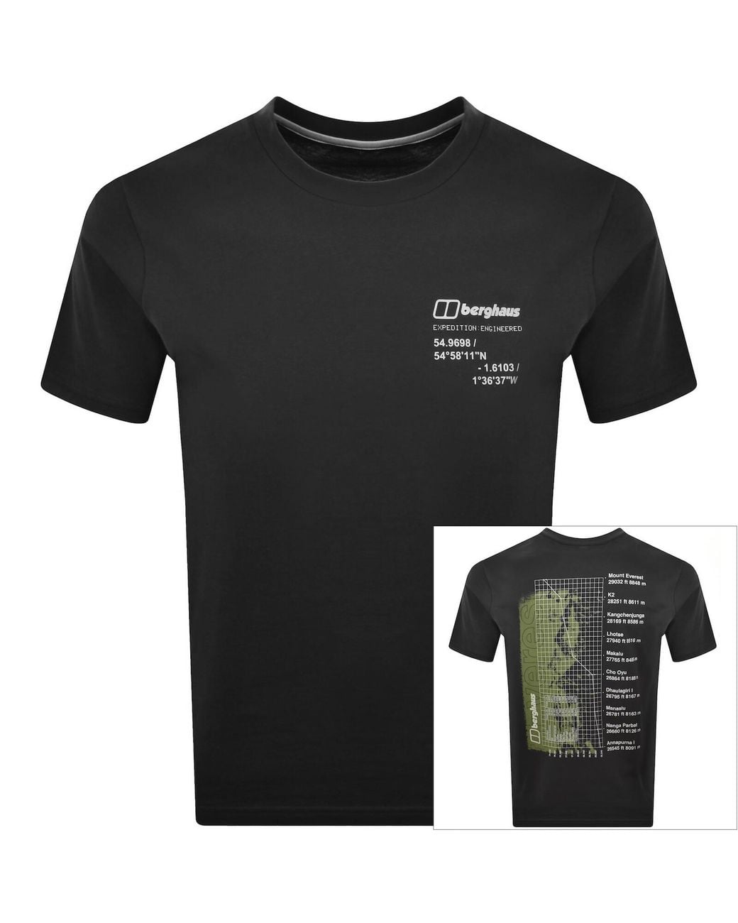 Berghaus Black Mount 10 T Shirt for men