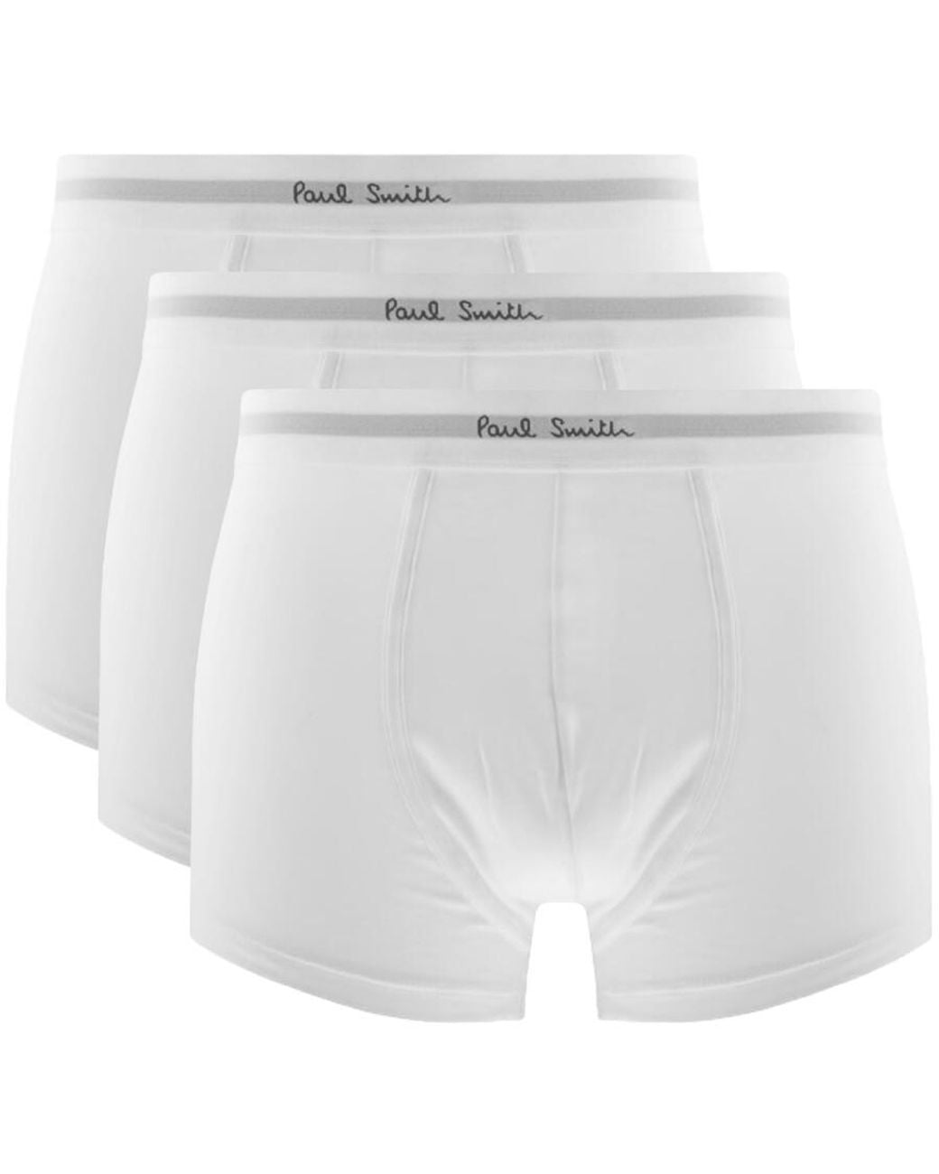 Paul Smith White 3 Pack Trunks for men
