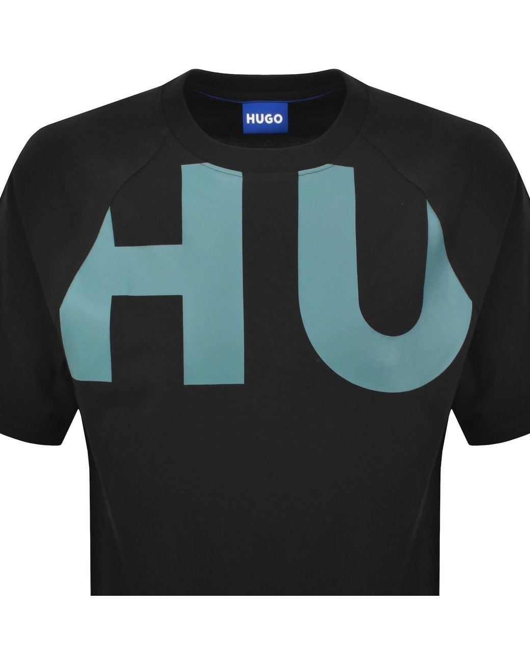 HUGO Black Logo T Shirt for men
