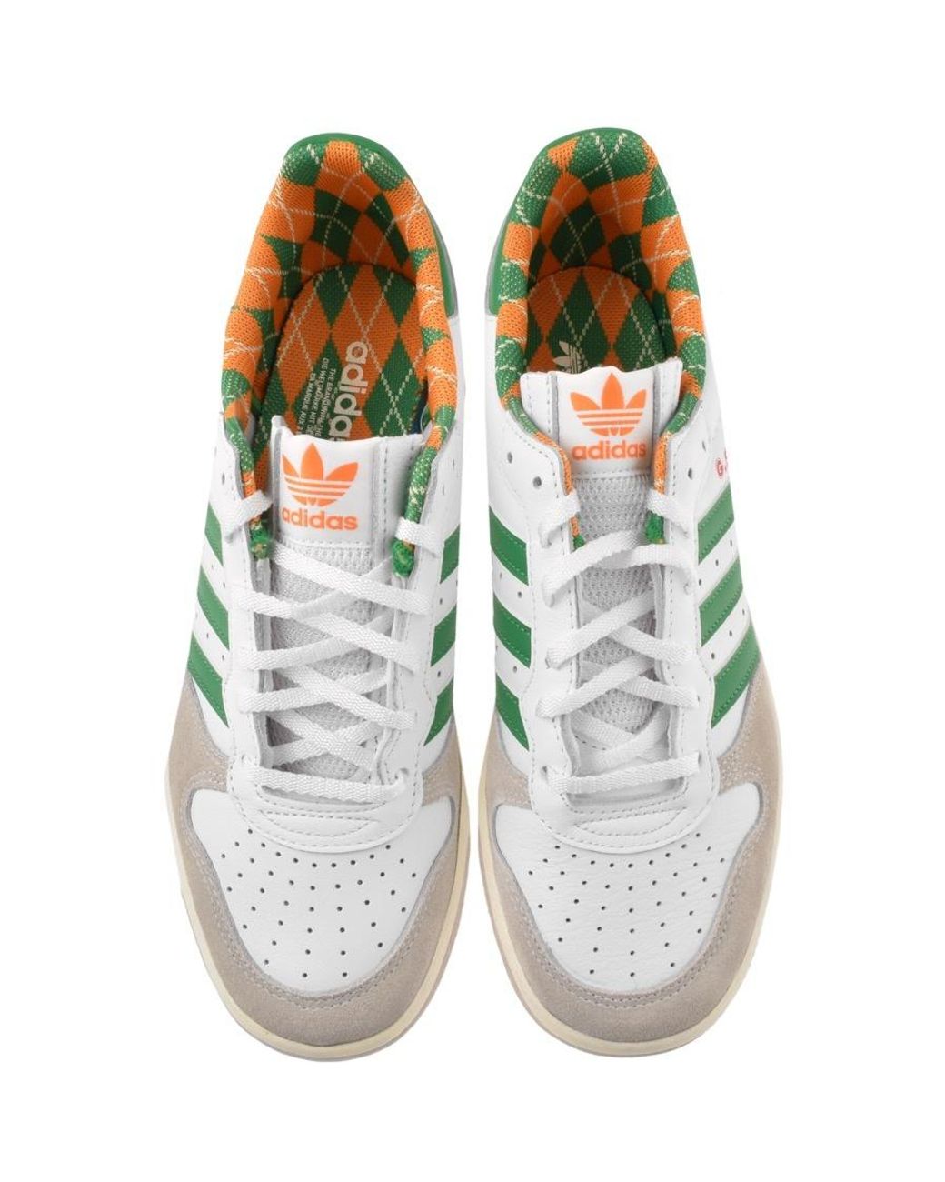 adidas Originals Leather Grand Slam Trainers in White for Men | Lyst