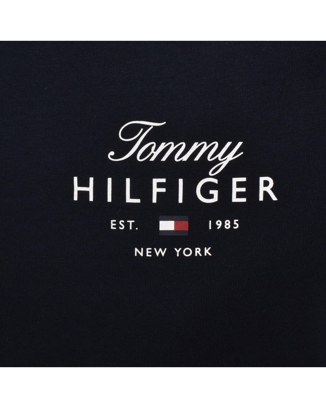 Tommy Hilfiger Black Script Stack T Shirt for men