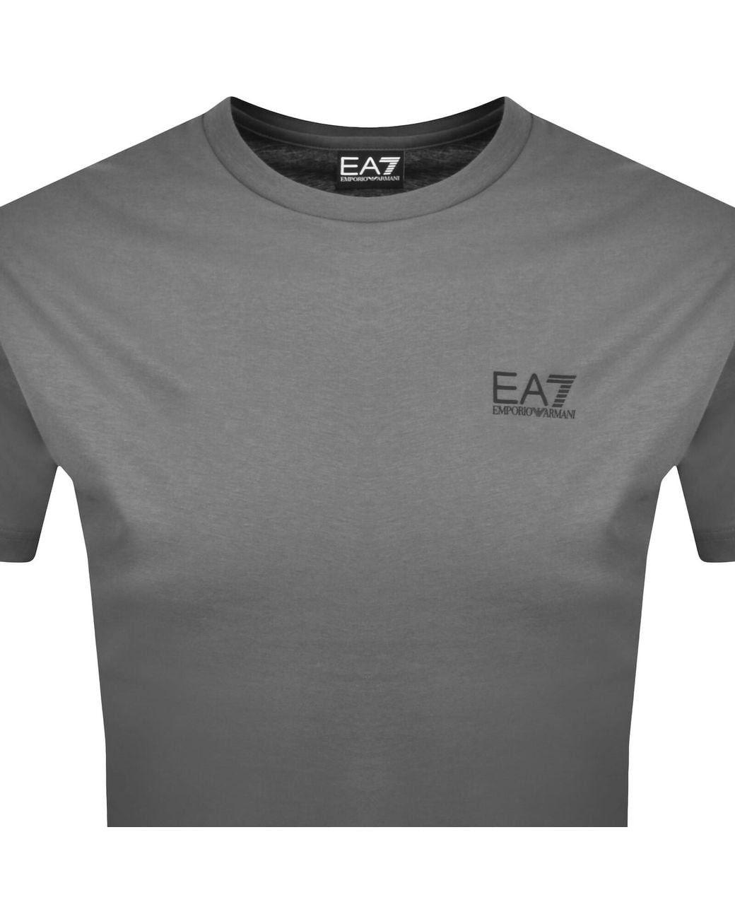 EA7 Gray Emporio Armani Training T Shirt for men