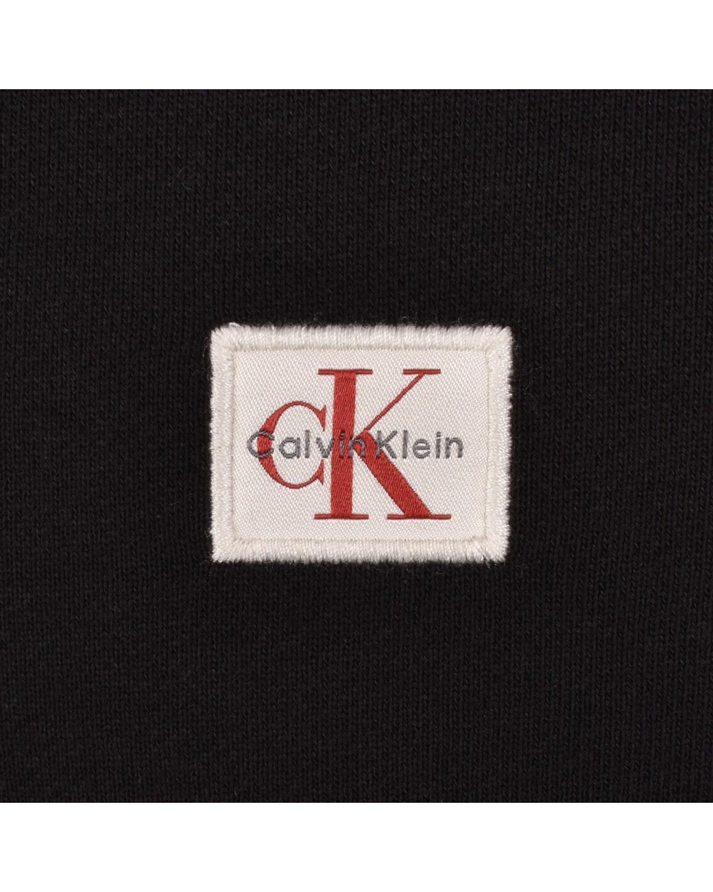 Calvin Klein Black Jeans Badge Sweatshirt for men