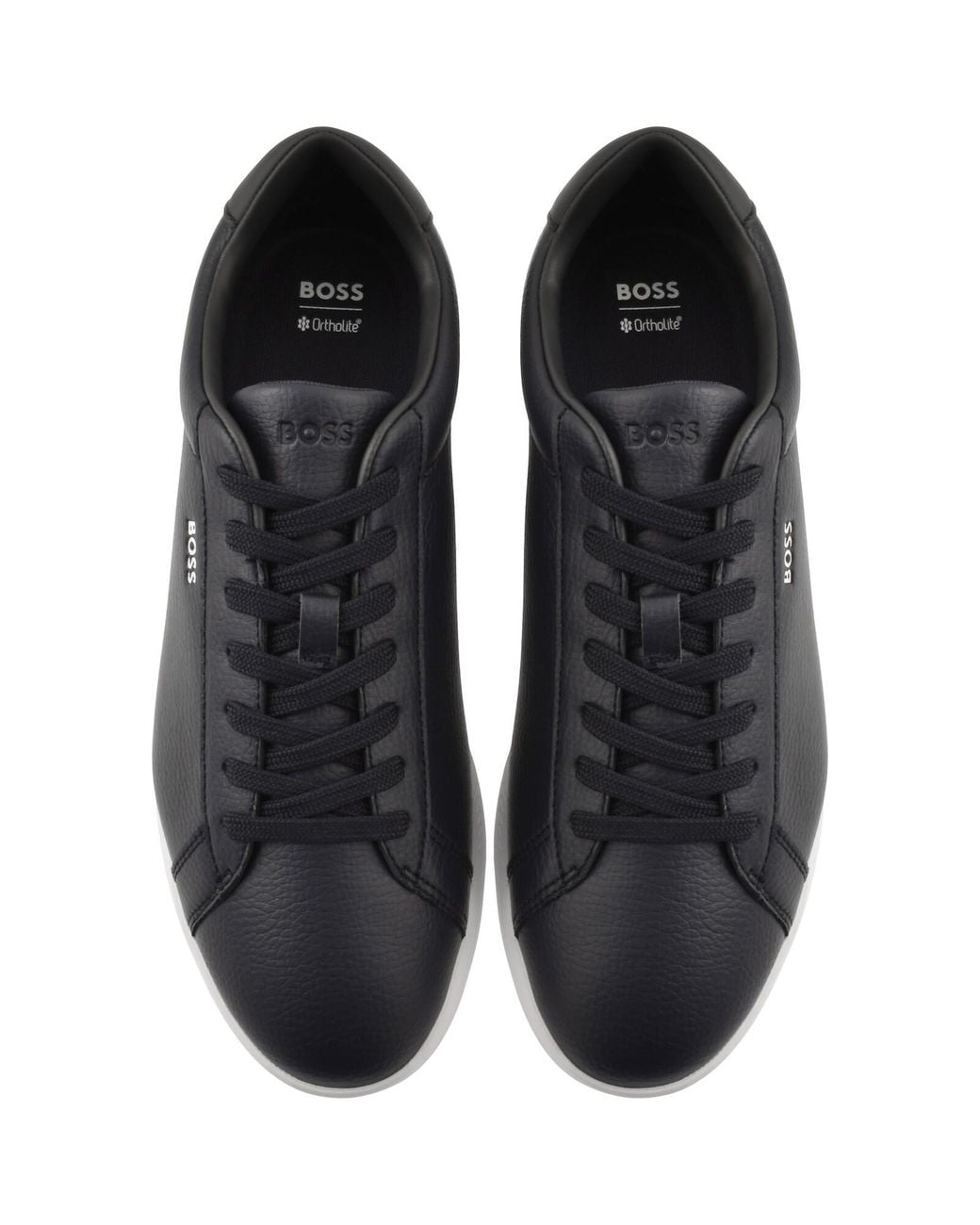 BOSS BUSINESS Black Boss Nitan Trainers Dark for men