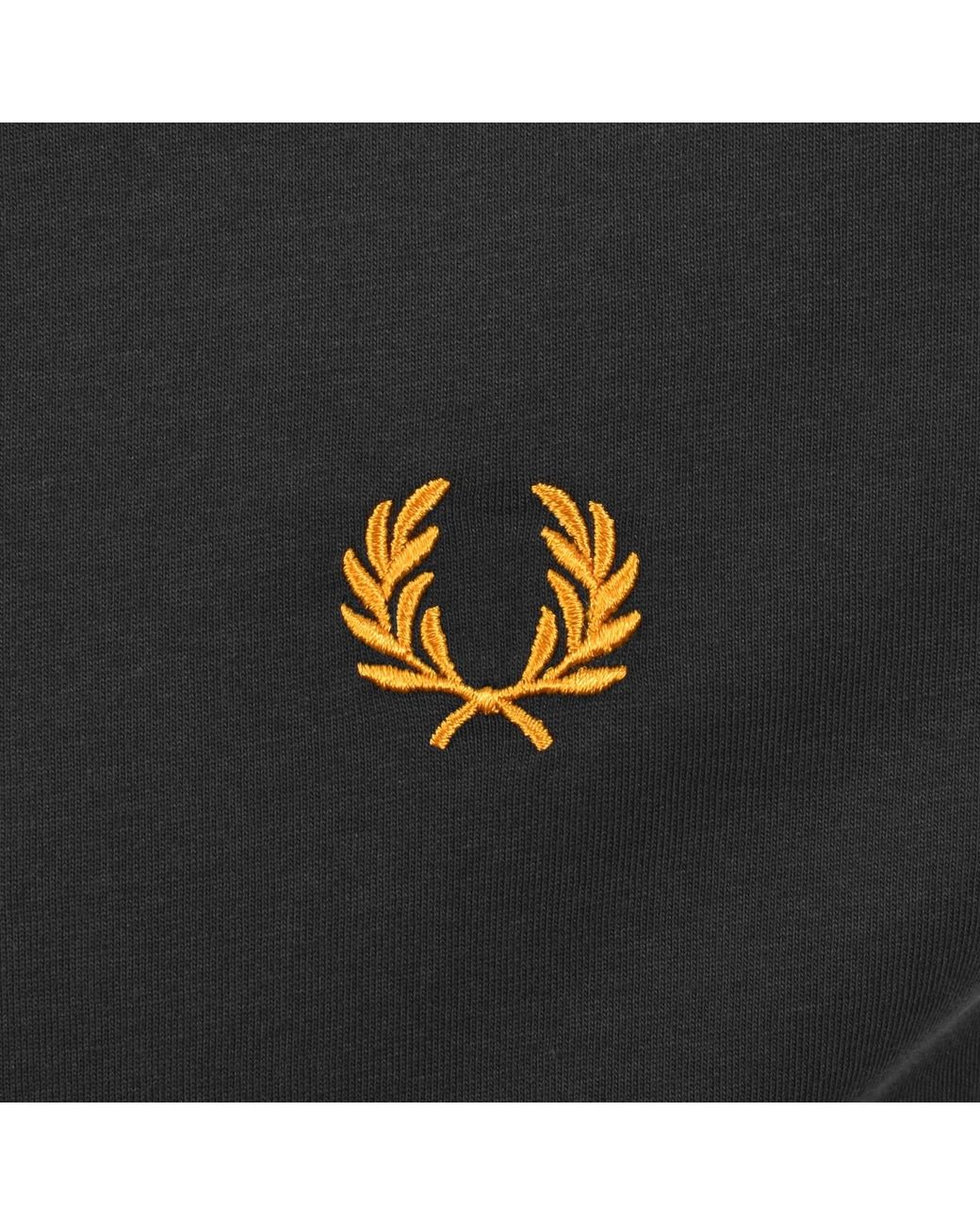 Fred Perry Black Twin Tipped T Shirt Anchor for men