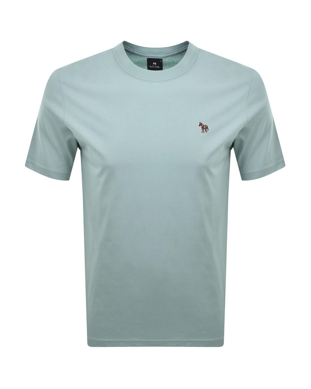 Paul Smith Blue Short Sleeve Zebra T Shirt for men
