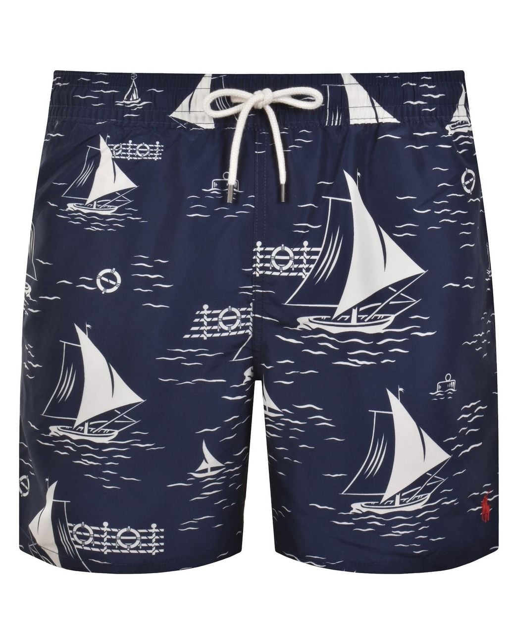 Ralph Lauren Blue Woven Swim Shorts for men