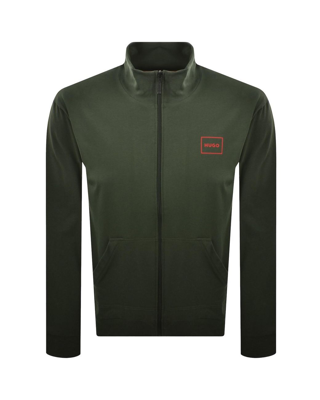 HUGO Green Full Zip Laze Sweatshirt for men