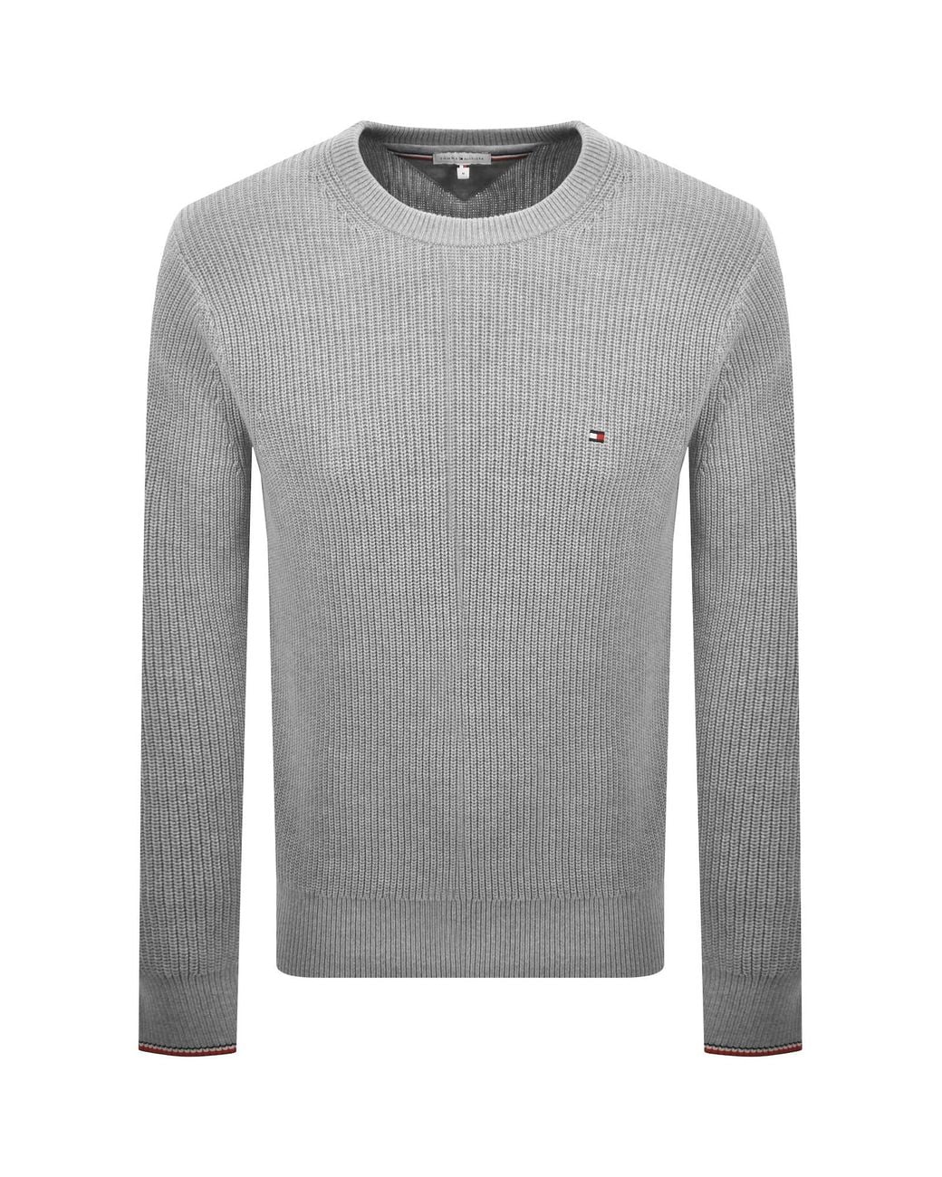 Tommy Hilfiger Gray Knit Jumper for men