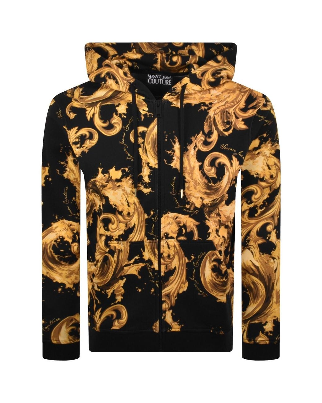 Versace Jeans Black Couture Logo Hoodie for men