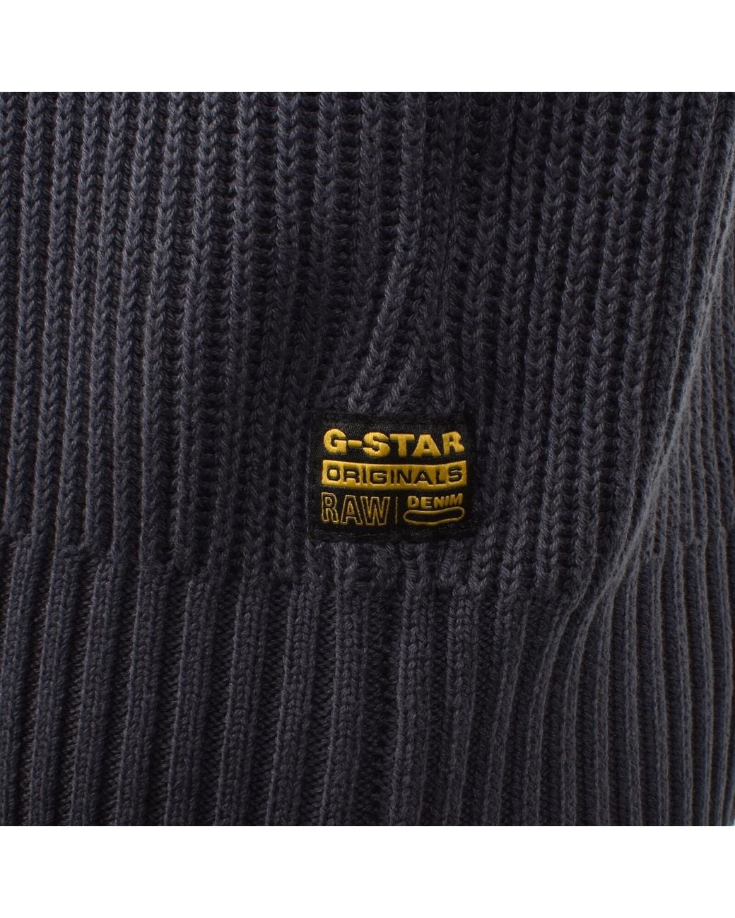 G-Star Blue G-Star Woven Mix Knit Jumper for men