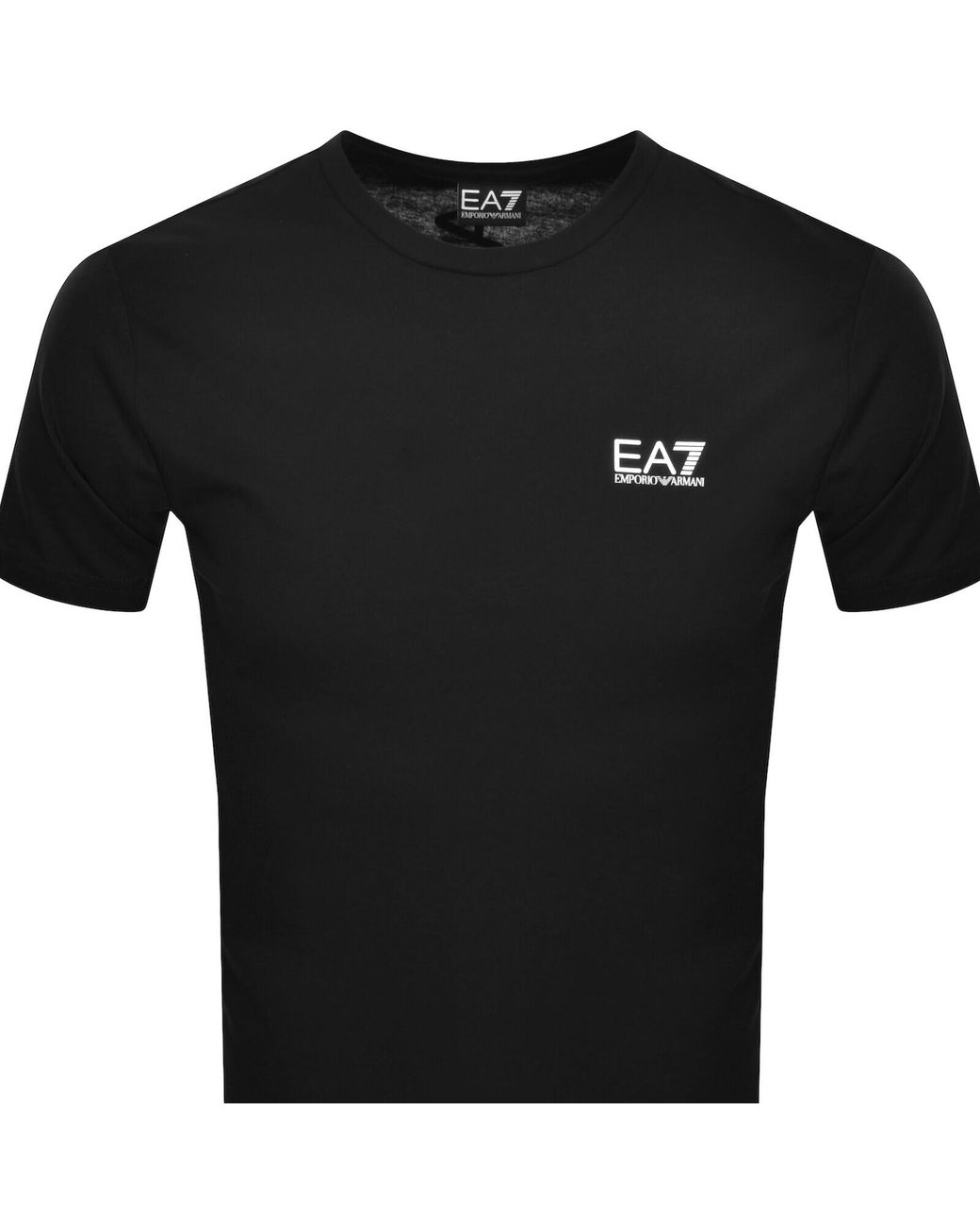 EA7 Black Emporio Armani Logo T Shirt for men