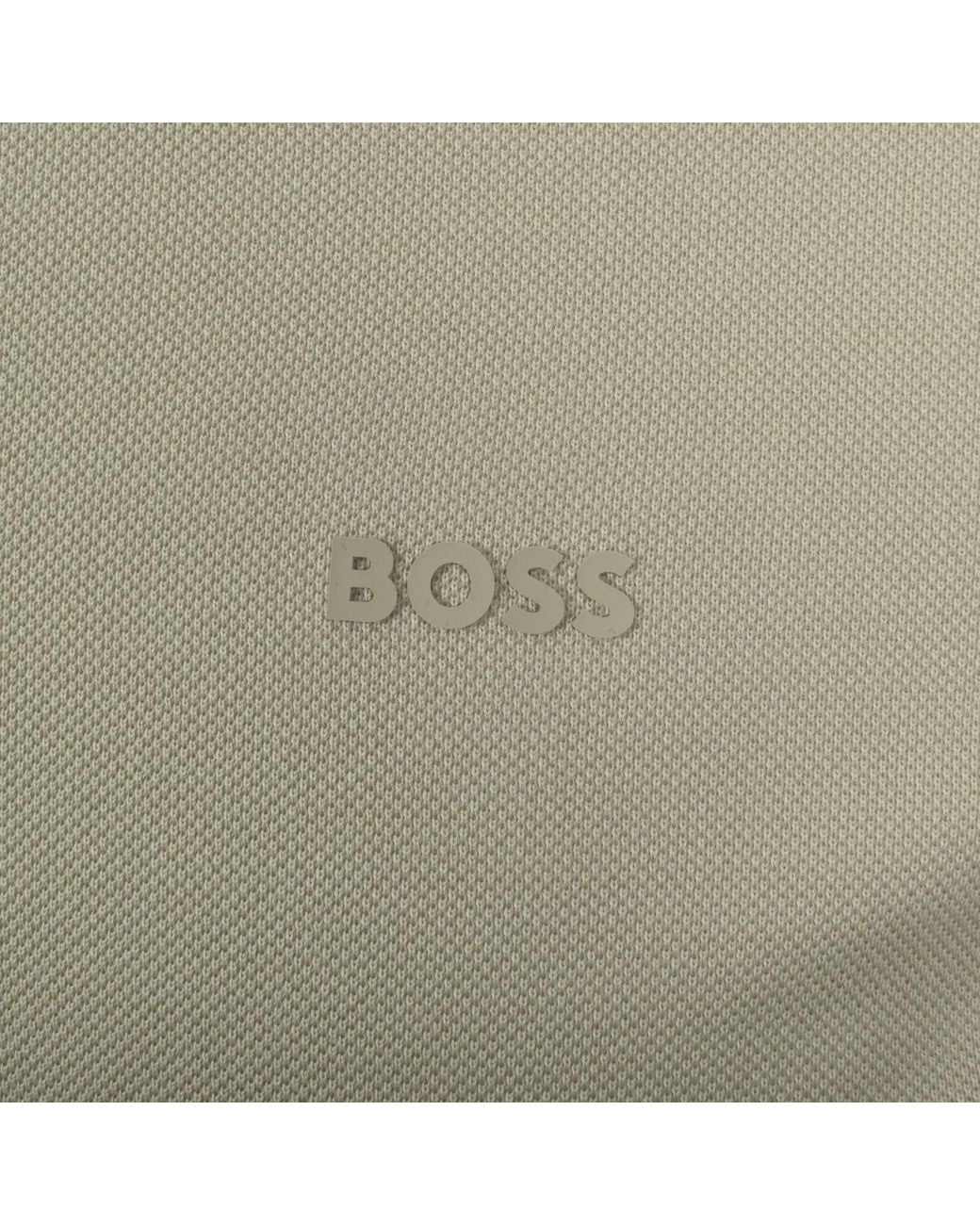BOSS BUSINESS Green Boss Parlay 147 Mercerised Polo for men