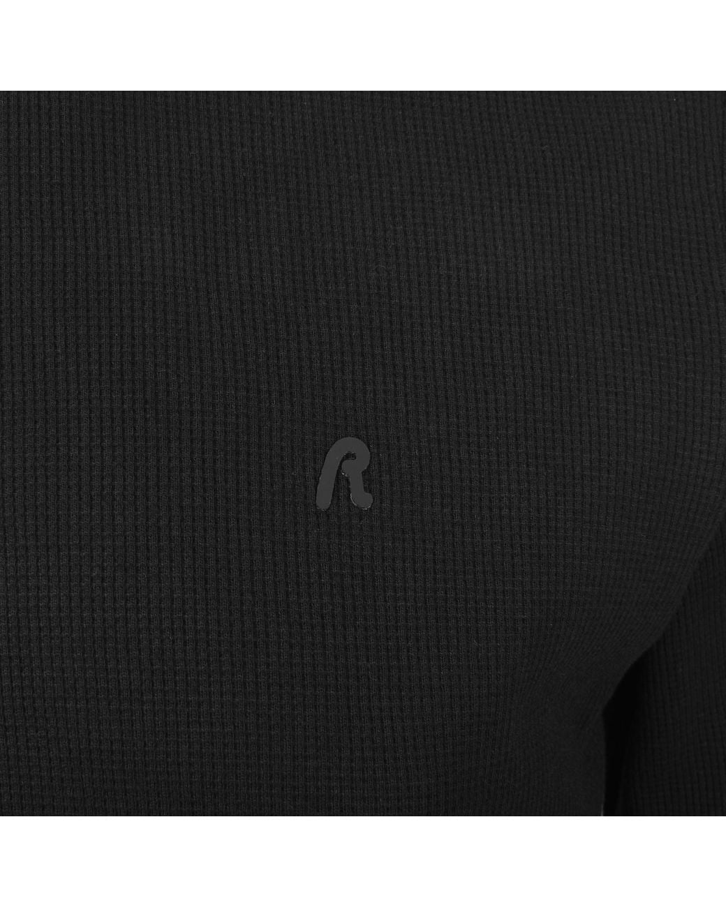 Replay Black Long Sleeve Logo T Shirt for men