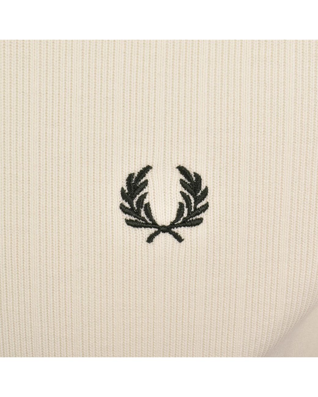 Fred Perry Natural Ribbed Jersey T Shirt for men