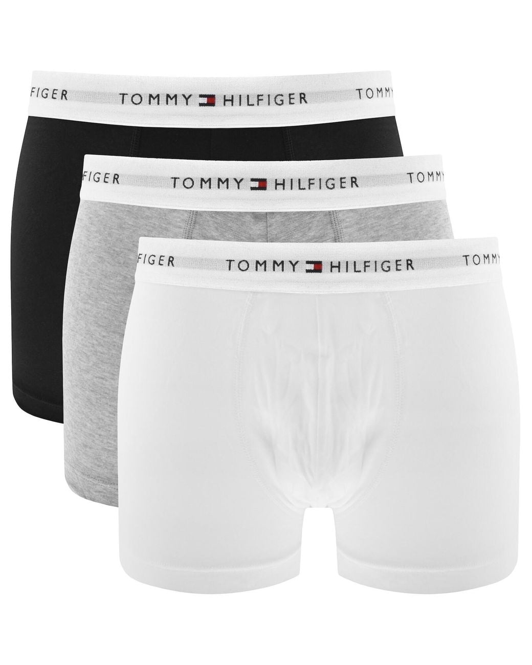 Tommy Hilfiger White Underwear 3 Pack Trunks for men