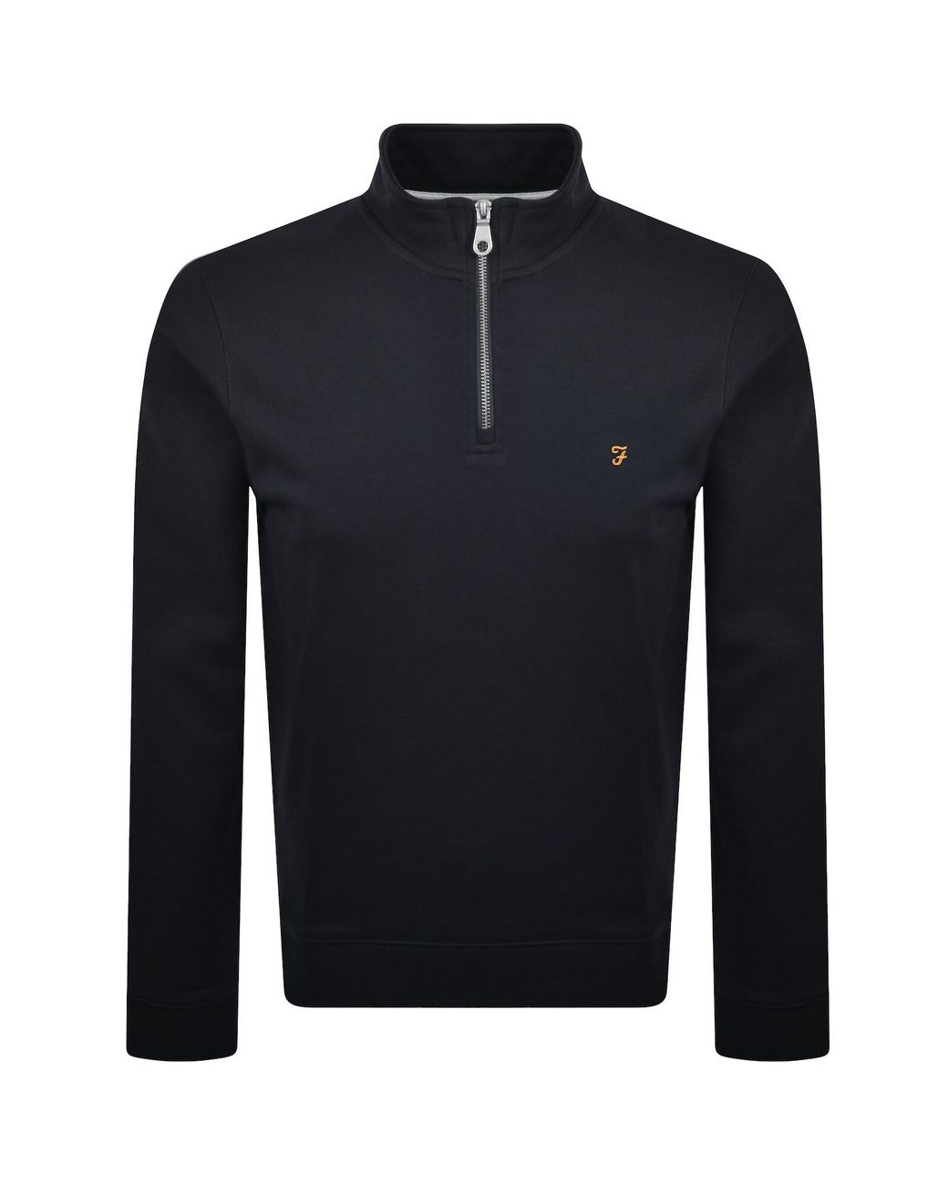 Farah Blue Farah Arnold Quarter Zip Sweatshirt for men