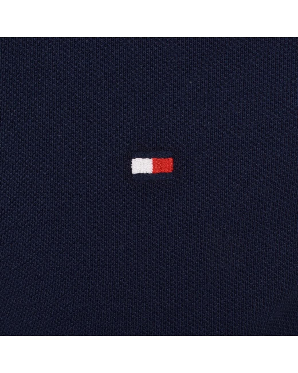 Tommy Hilfiger Blue Contrast Collar Polo T Shirt for men