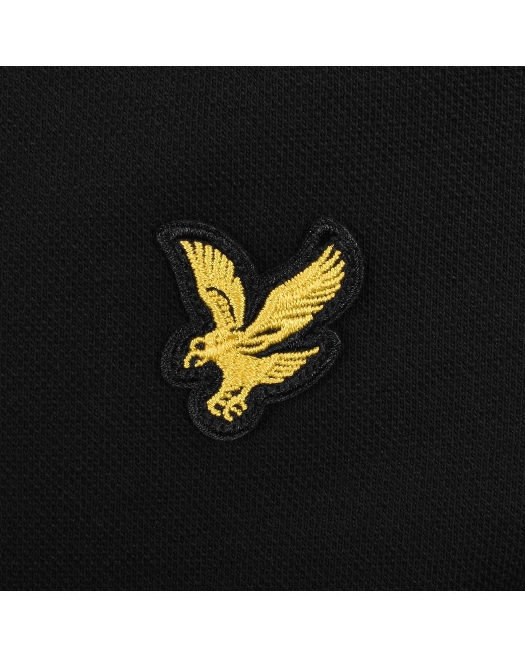 Lyle & Scott Black Tipped Polo T Shirt for men