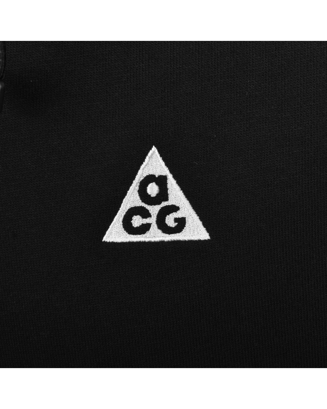 Nike Black Acg Tuff Fleece Hoodie for men