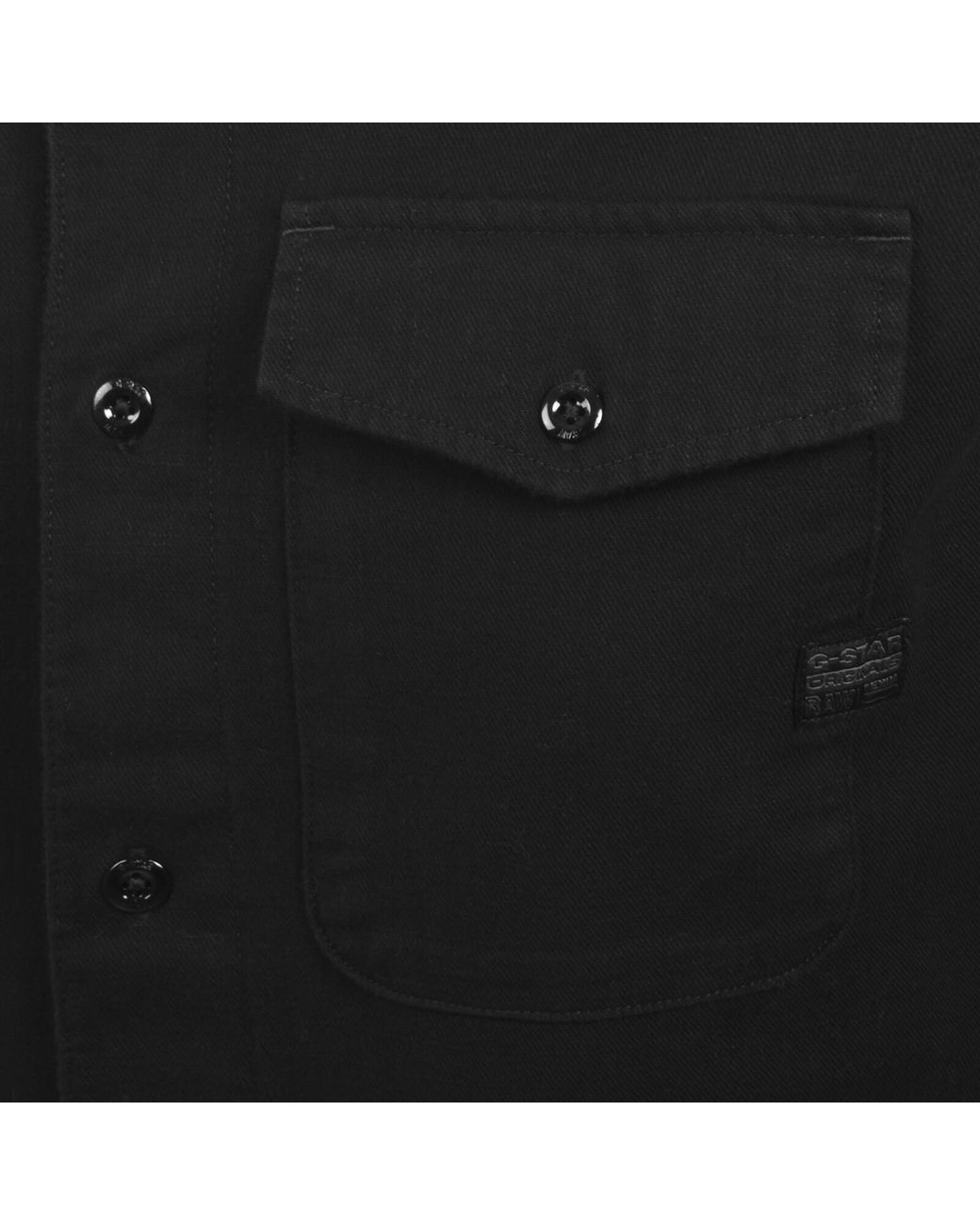 G-Star Black G-Star Marine Slim Long Sleeved Shirt for men