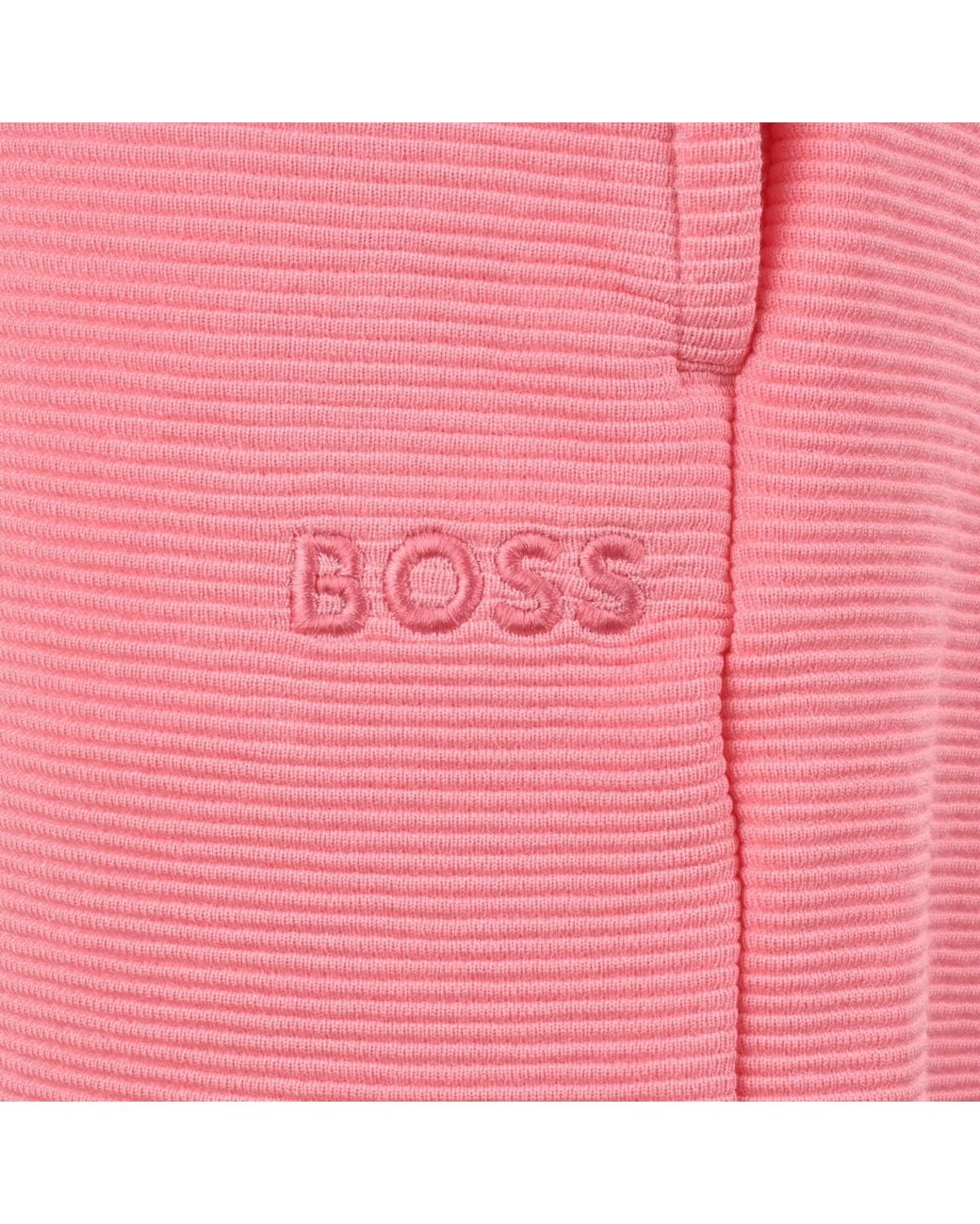 BOSS BUSINESS Pink Boss Rib Shorts for men