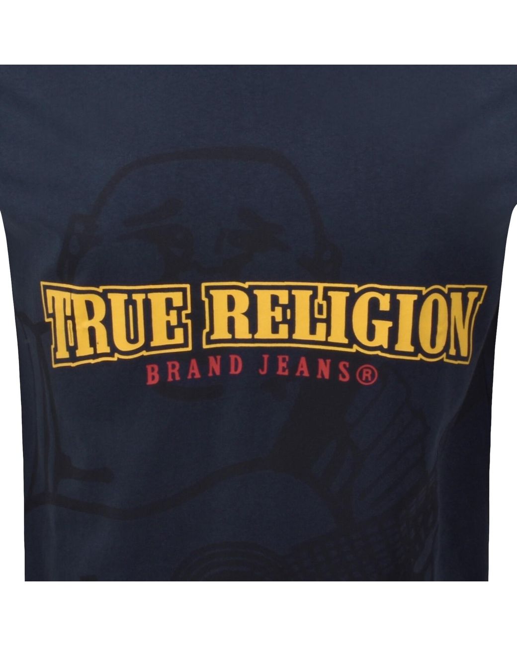 True Religion Blue Shadow Logo T Shirt for men