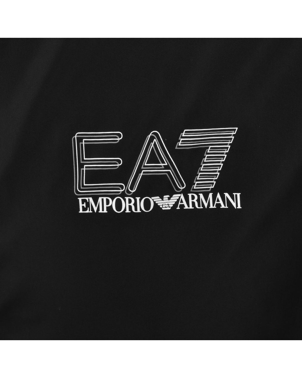 EA7 Black Emporio Armani Logo Jacket for men