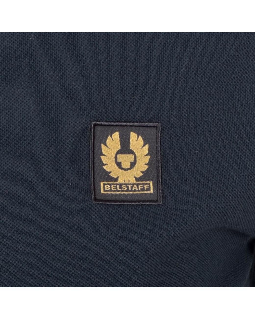 Belstaff Blue Logo Slim Fit Polo T Shirt for men