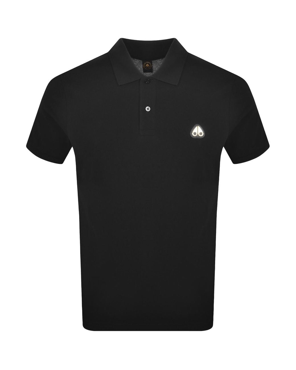 Moose Knuckles Black Everett Polo T Shirt for men