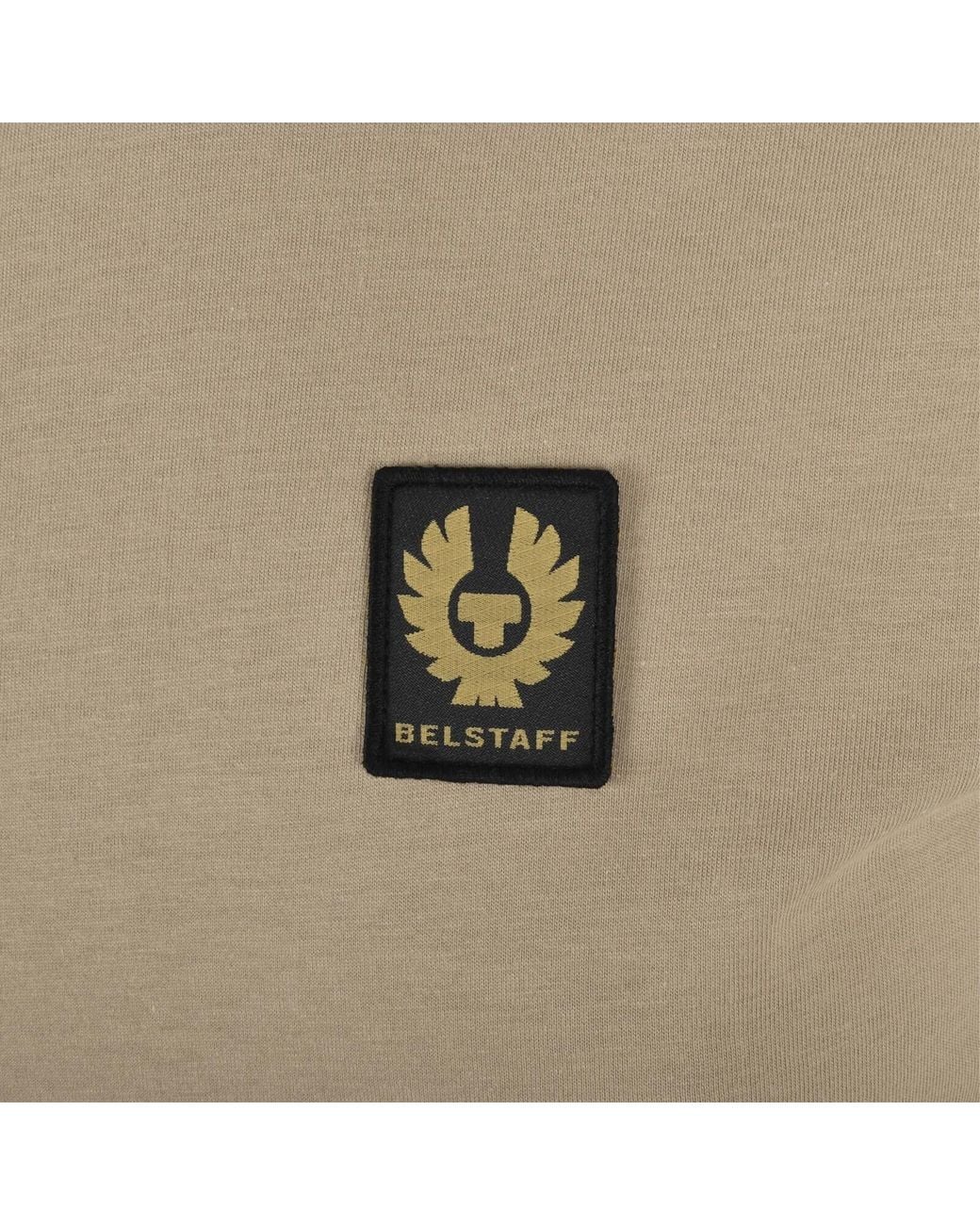 Belstaff Natural Featherweight Logo T Shirt Dark Sand for men