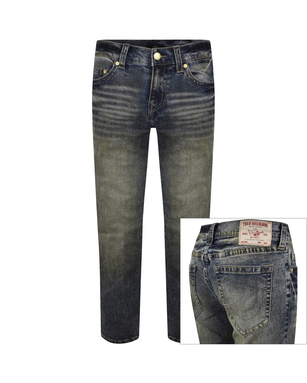 True Religion Blue Rocco Sn Nf Jeans for men