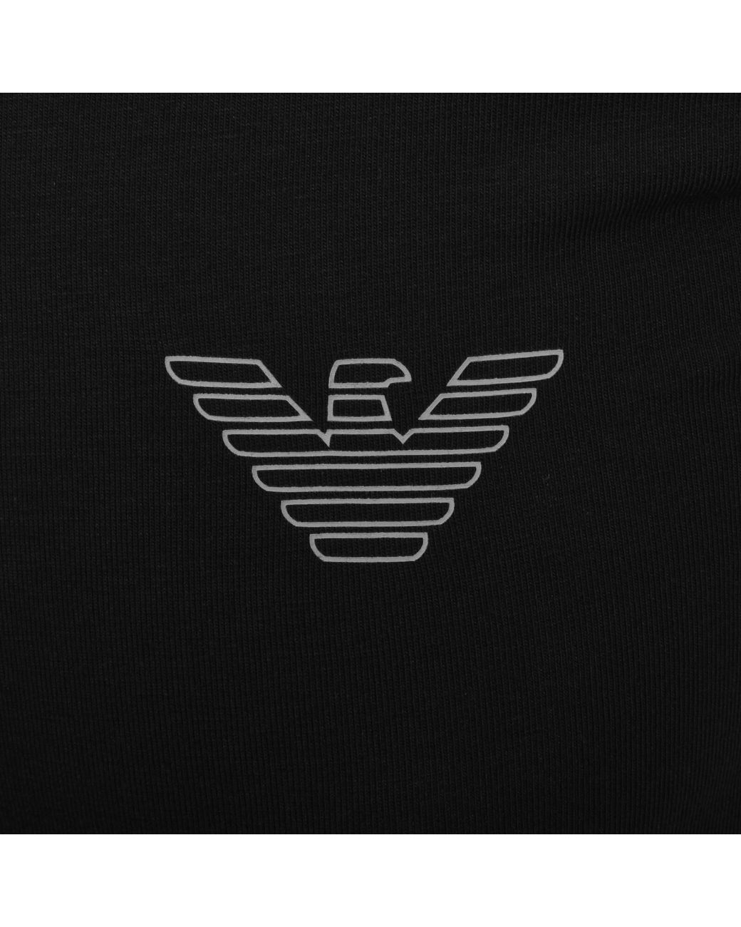 Armani Black Emporio Crew Neck T Shirt for men