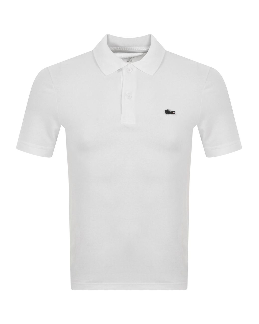 Lacoste White Short Sleeved Polo T Shirt for men