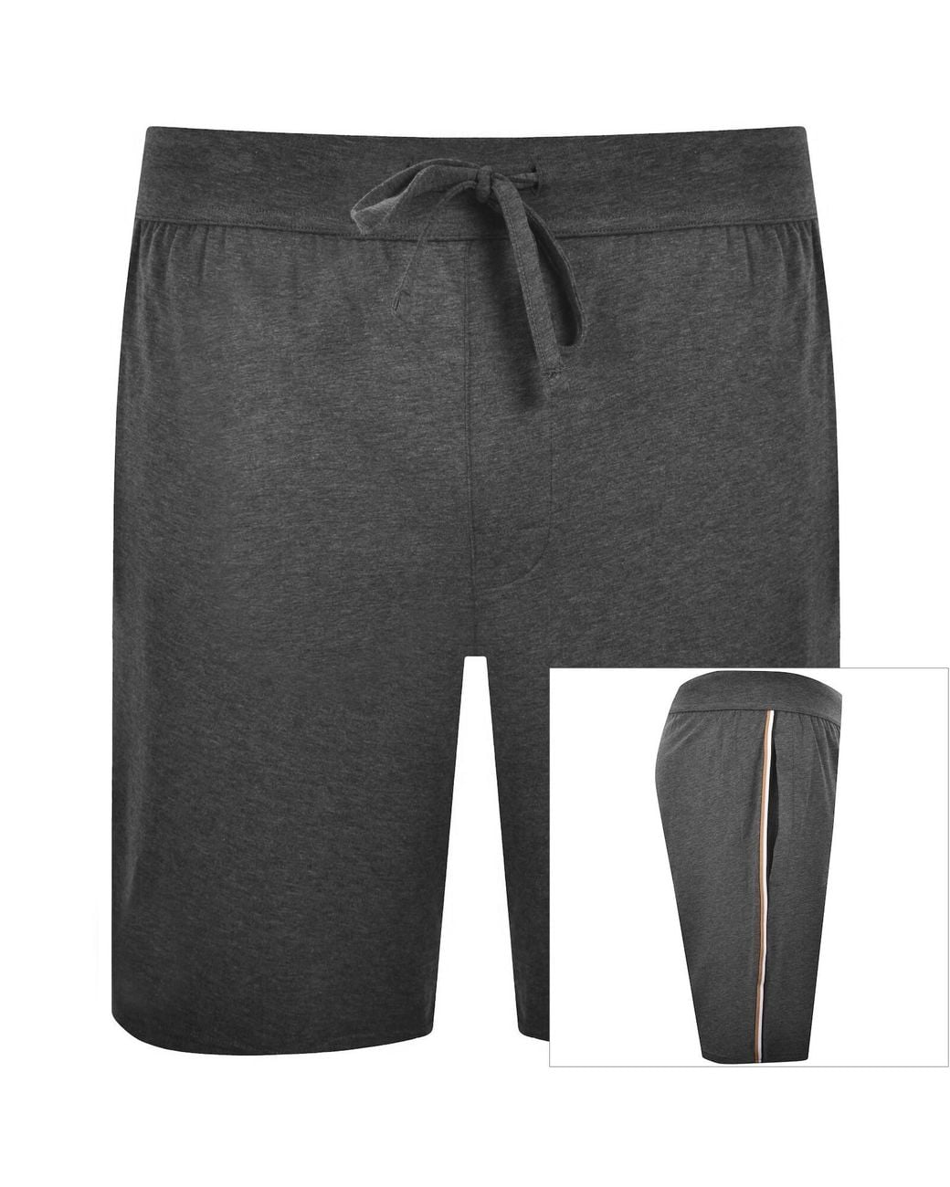 BOSS BUSINESS Gray Boss Unique Jersey Shorts for men