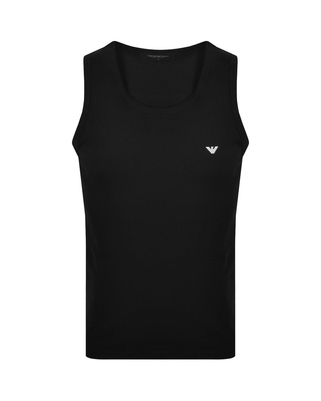 Armani Black Emporio Vest Lounge T Shirt for men