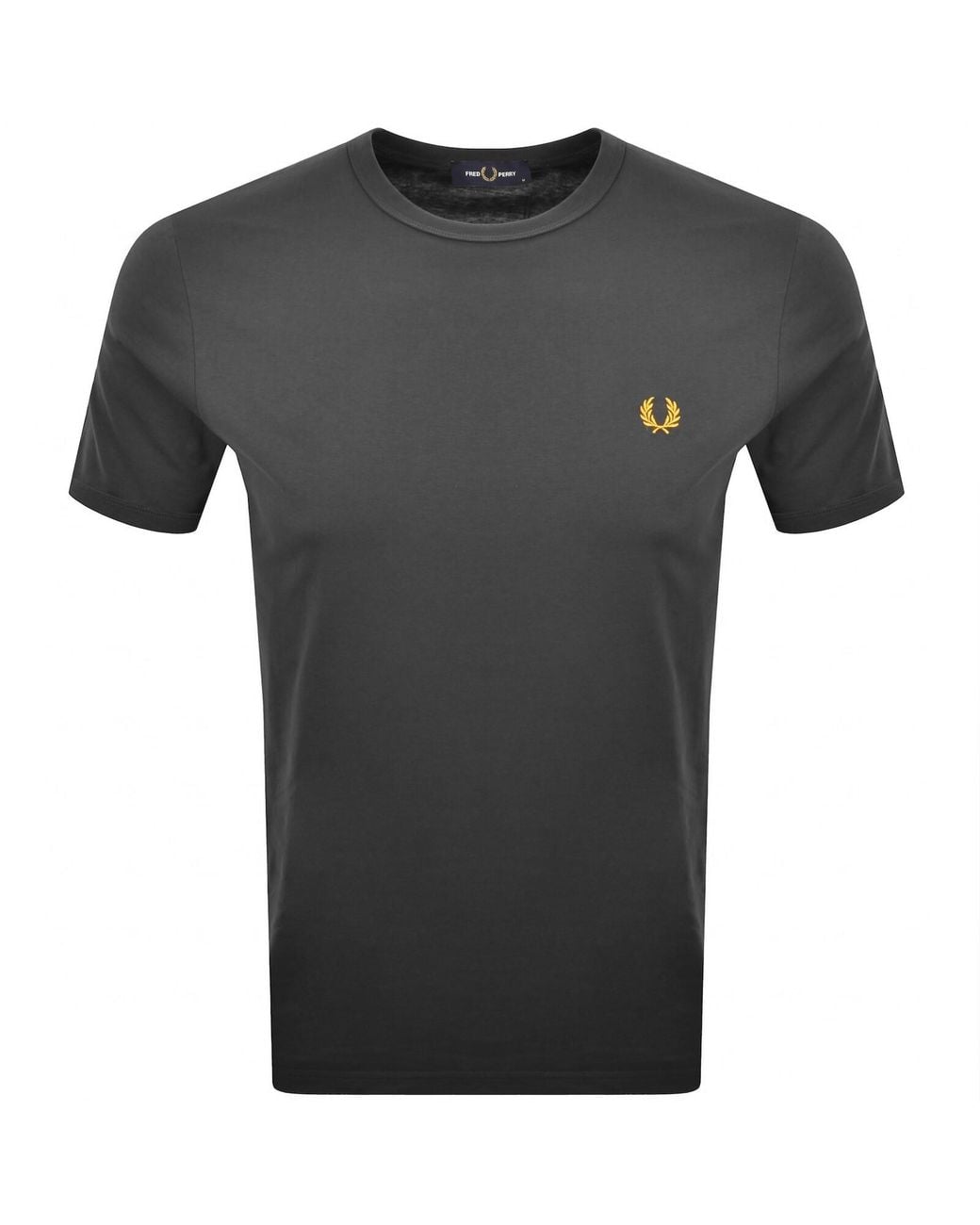 Fred Perry Gray Ringer T Shirt for men