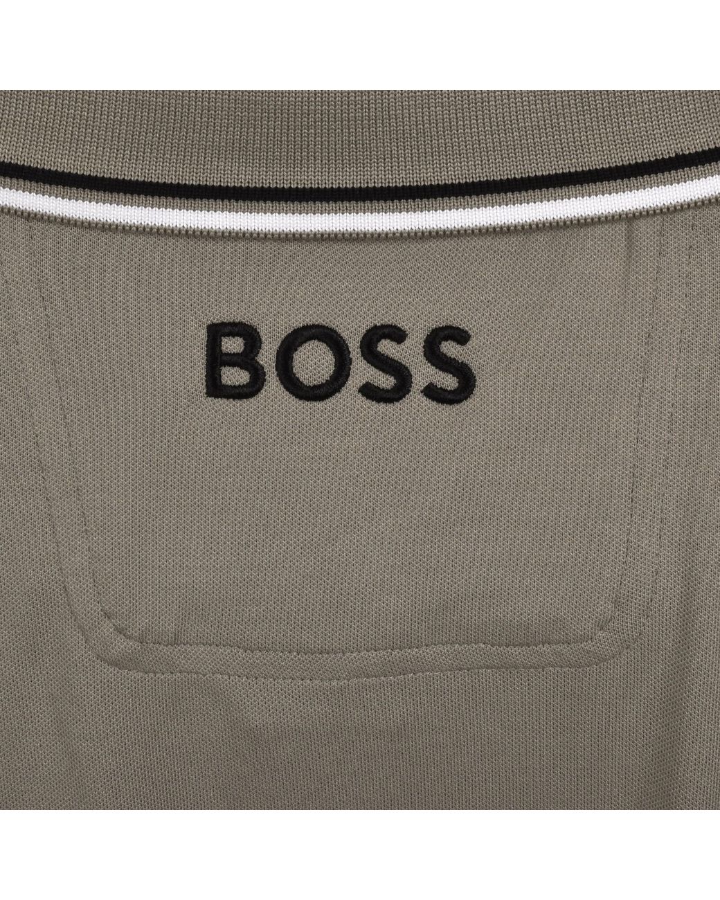 Boss Gray Boss Paddy Pro Polo T Shirt Light for men