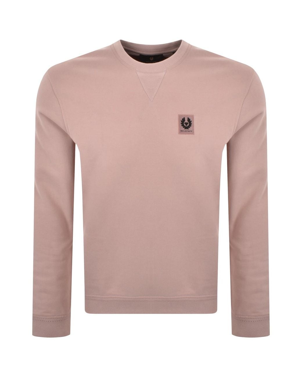 Belstaff Pink Logo Sweatshirt Dusk for men