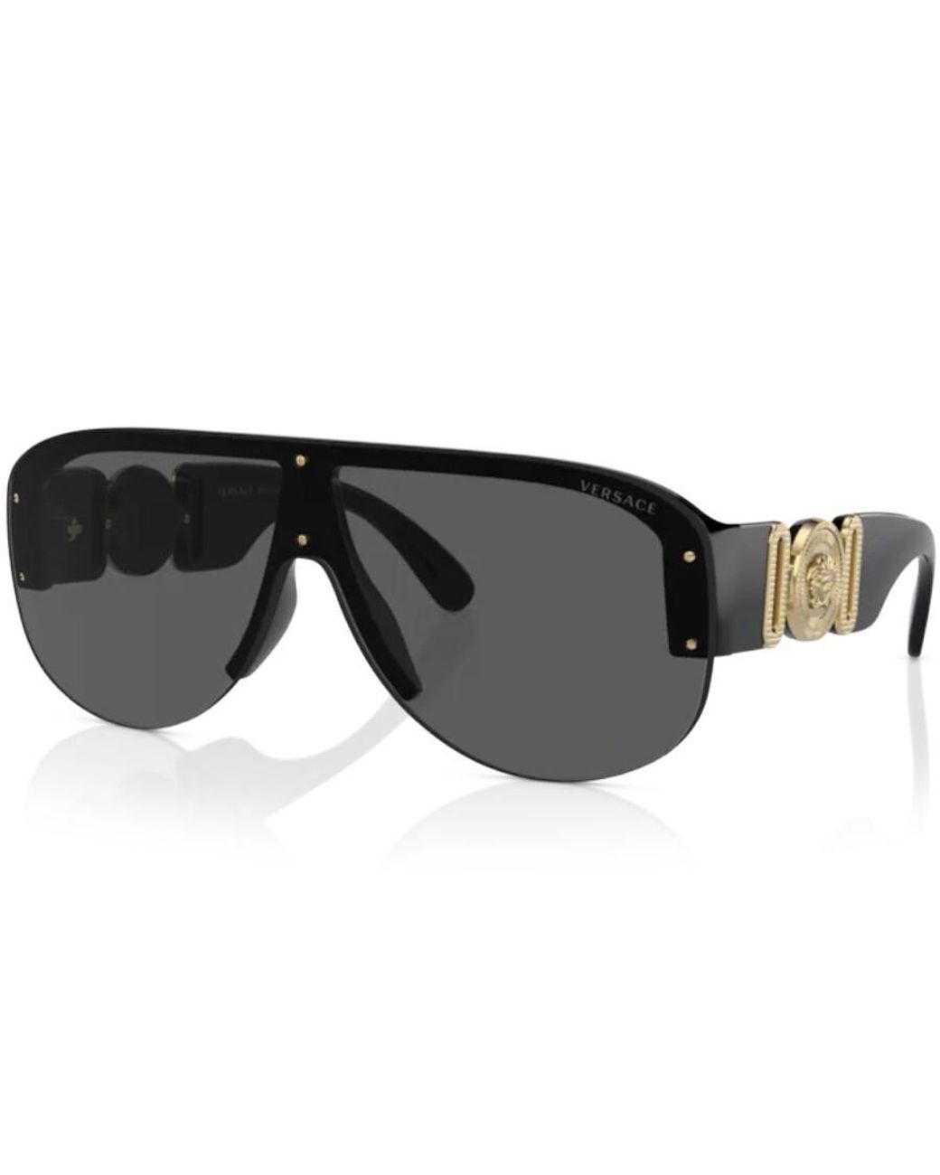 Versace Jeans Black Versace 0Ve4391 Visor Sunglasses for men