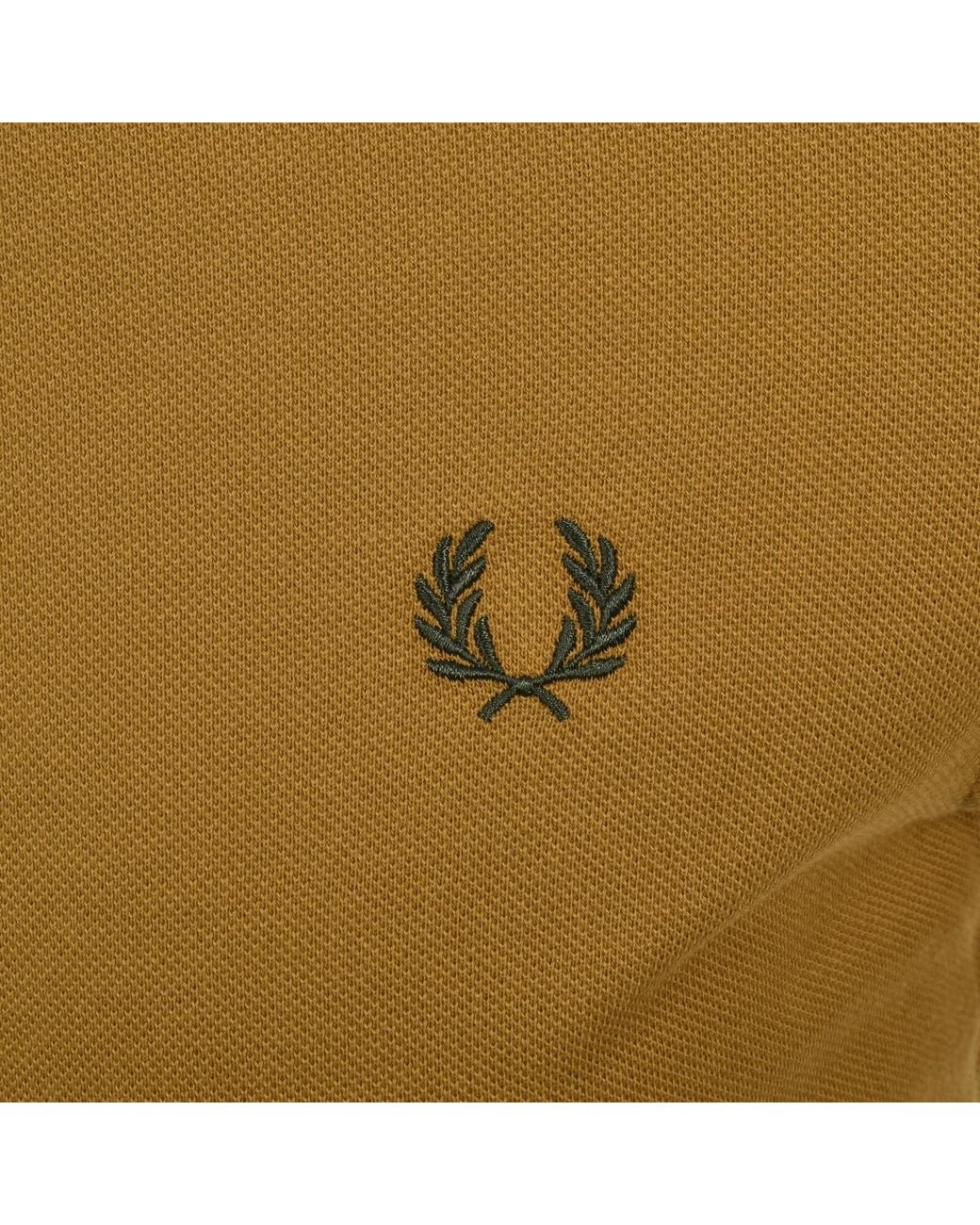 Fred Perry Green Twin Tipped Polo T Shirt for men