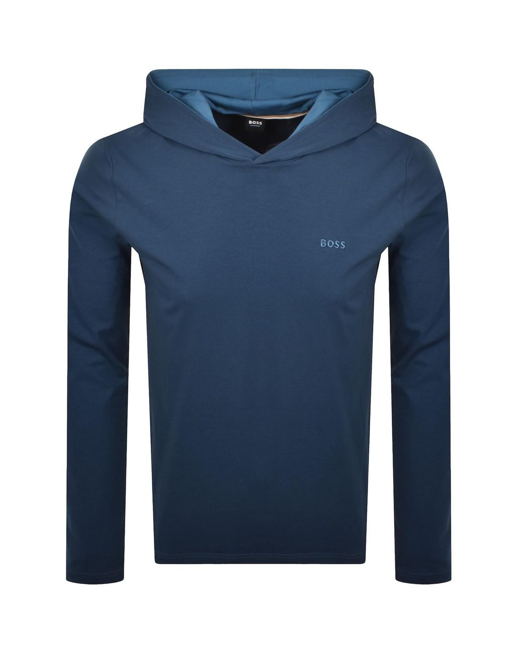 BOSS BUSINESS Blue Boss Mix And Match Hooded T Shirt for men