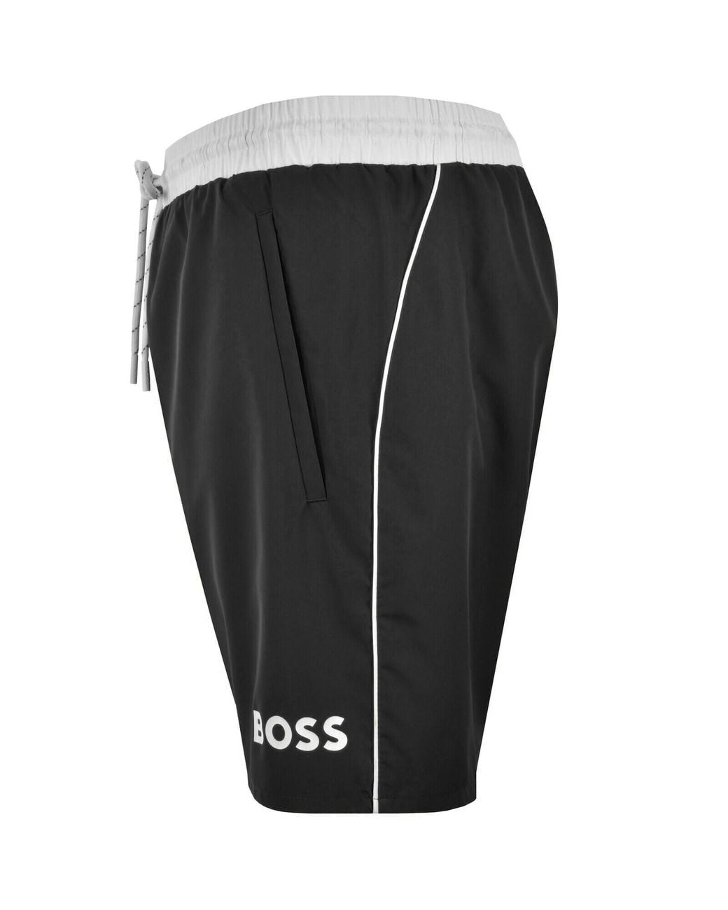 BOSS BUSINESS Black Boss Starfish Swim Shorts for men