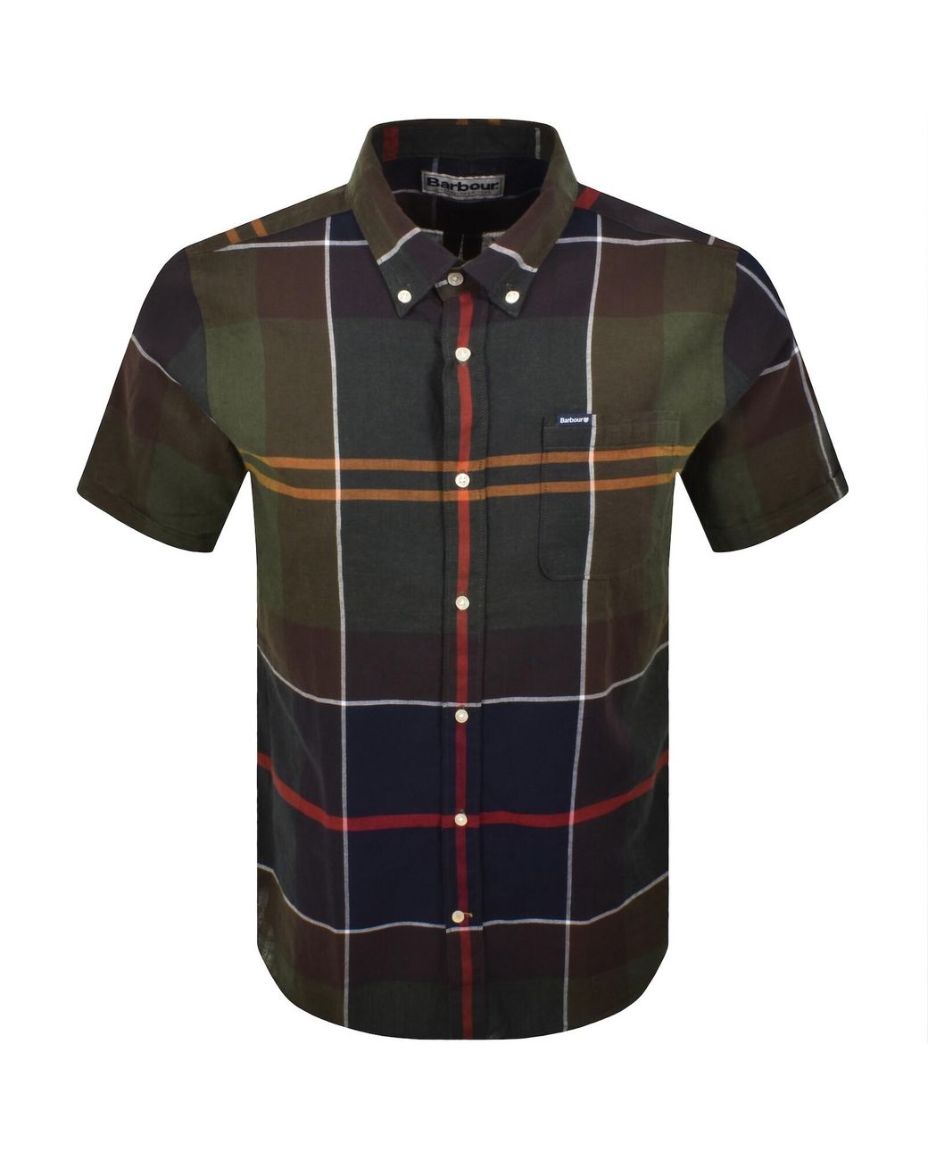 Barbour Black Douglas Short Sleeved Shirt for men