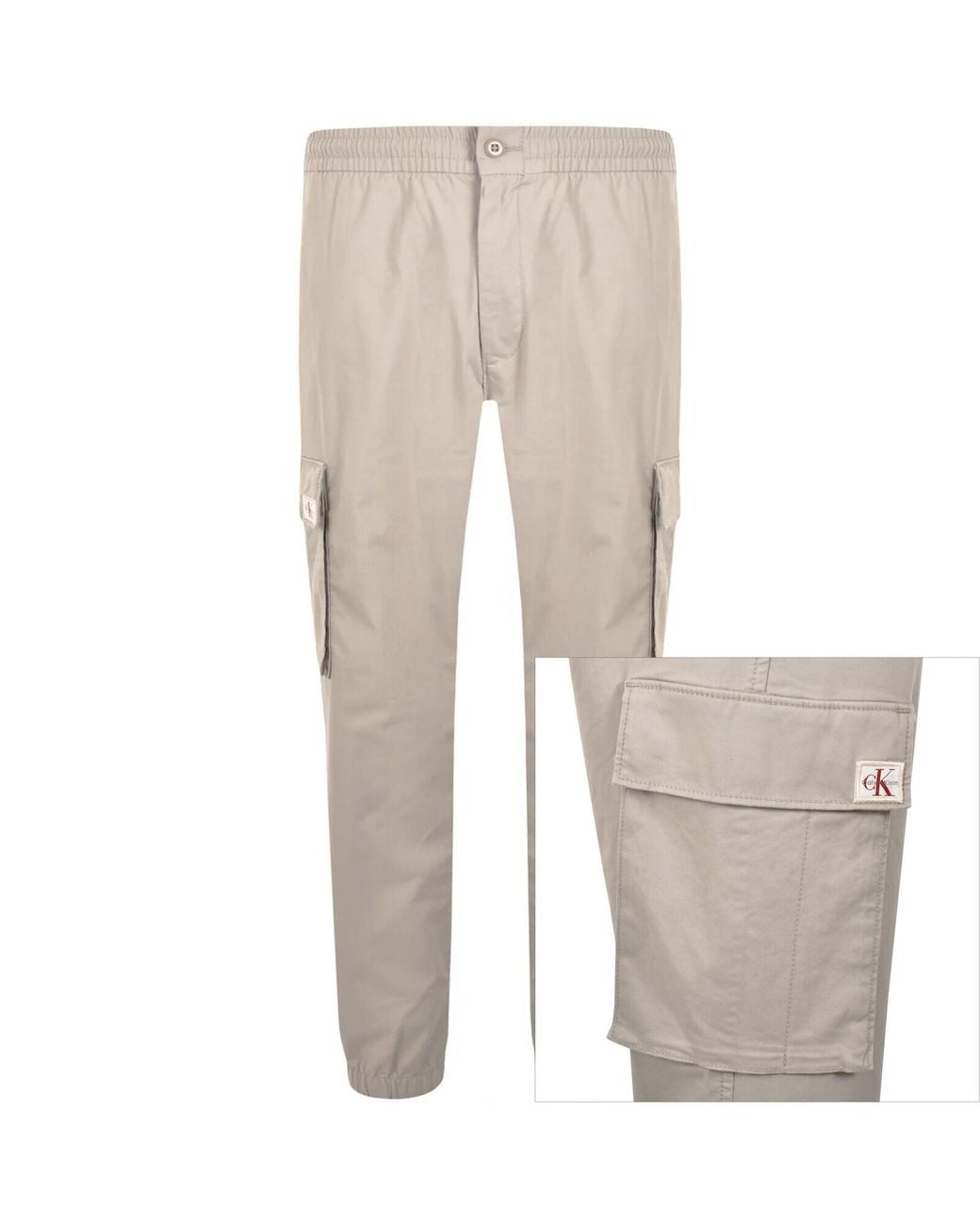 Calvin Klein Natural Jeans Skinny Cargo Trousers for men