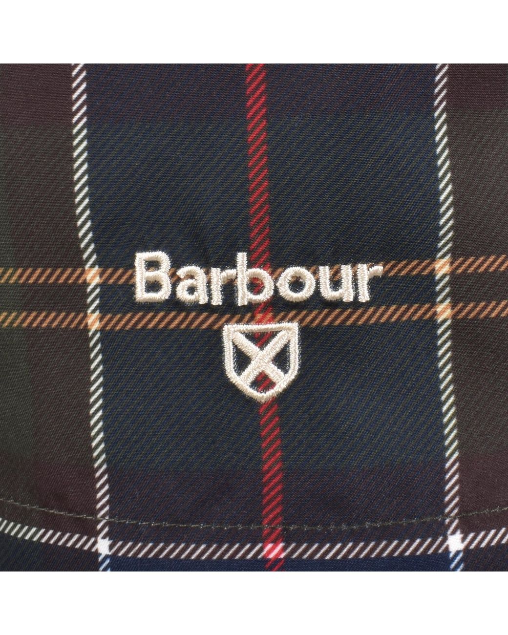 Barbour Blue Staple Tartan Swim Shorts for men