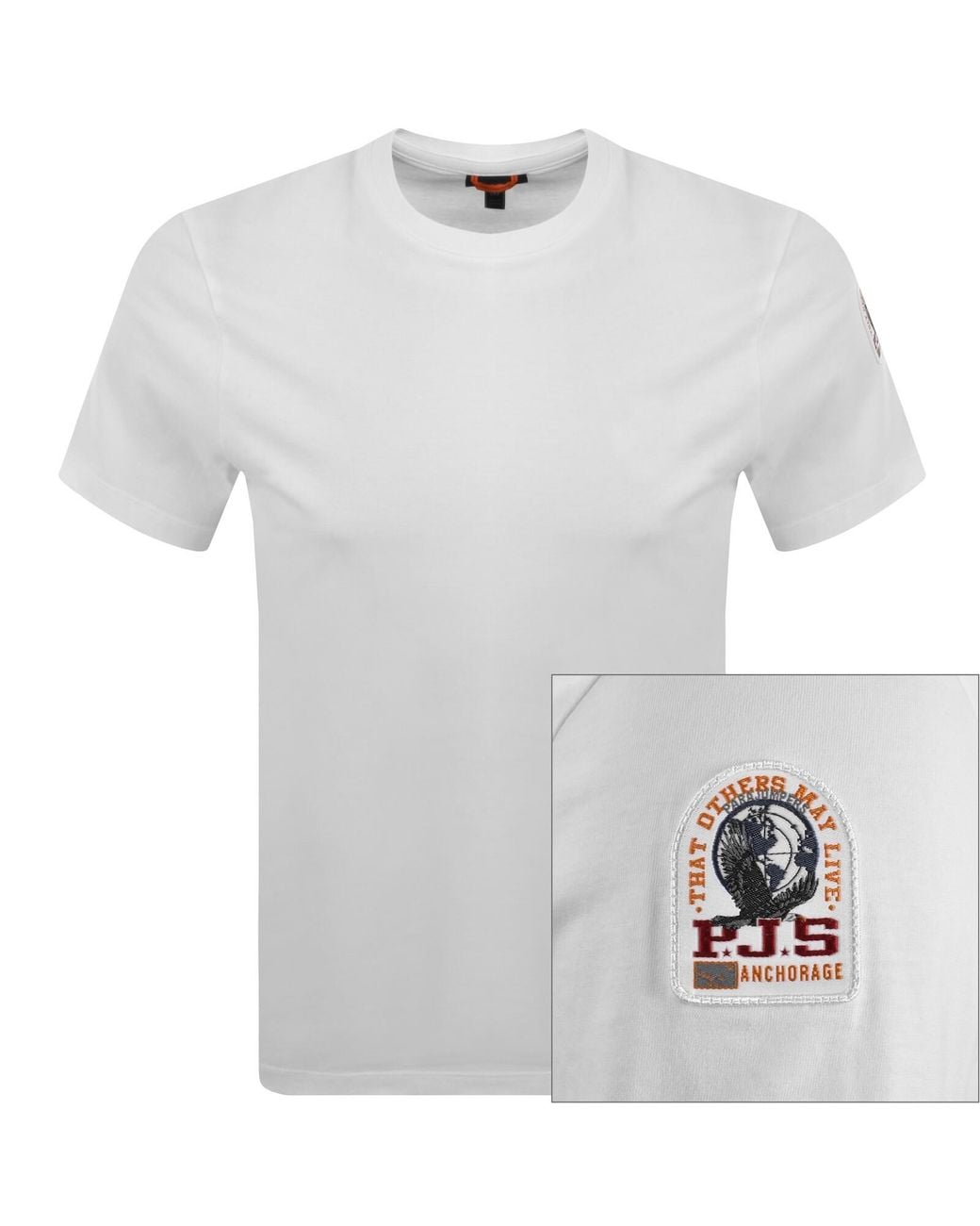 Parajumpers White Shispare T Shirt for men