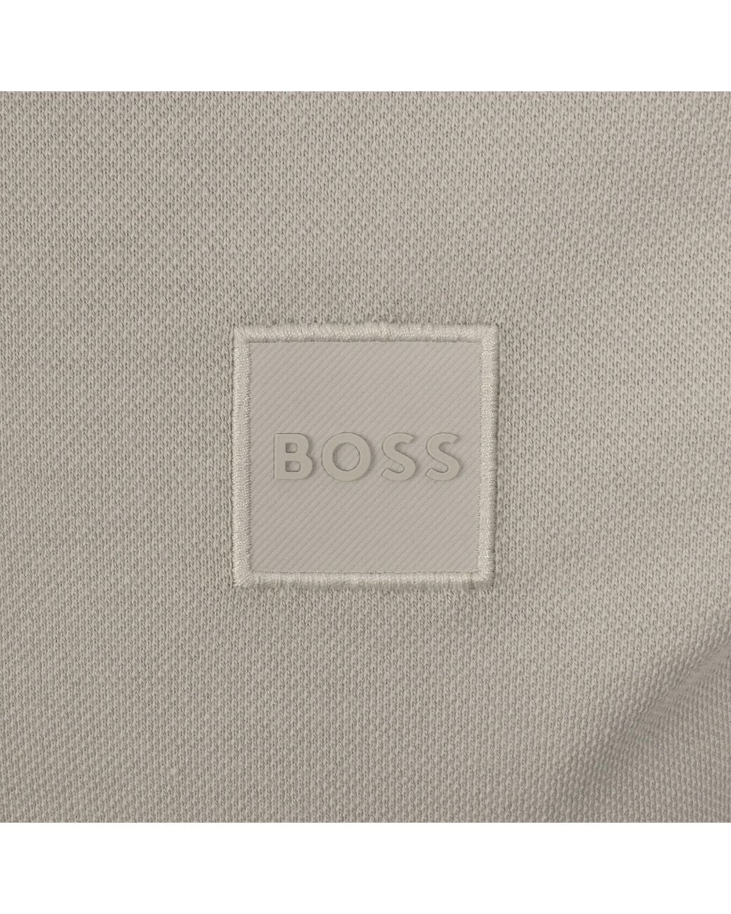 Boss Gray Boss Passerzip Polo T Shirt for men